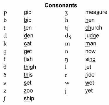 Describe The Vowels And Consonants Of English With Examples