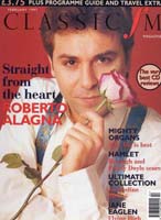 Image: Alagna on cover of Classic FM Magazine, February 1997