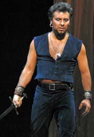 Image: Roberto Alagna as Otello. Los Angeles Opera, January 2003. Photo by B. Millard