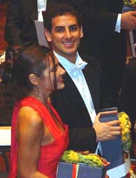 Juan Diego Florez & Laura Giordano - Curtain call, Wiesbaden, 28 August 2003